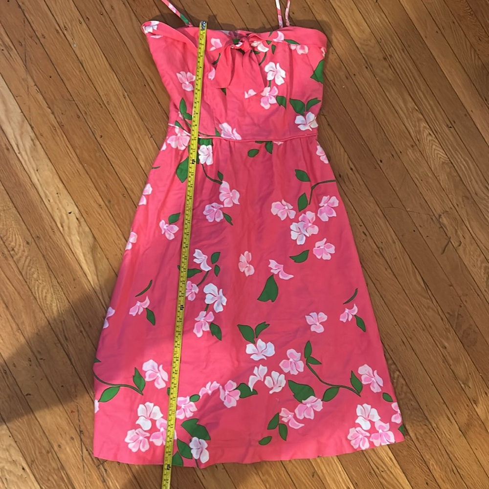 Vintage 1970s Malia Of Honolulu pink Maxi Dress With flowers 🌺 Size 10 - Picture 8 of 9